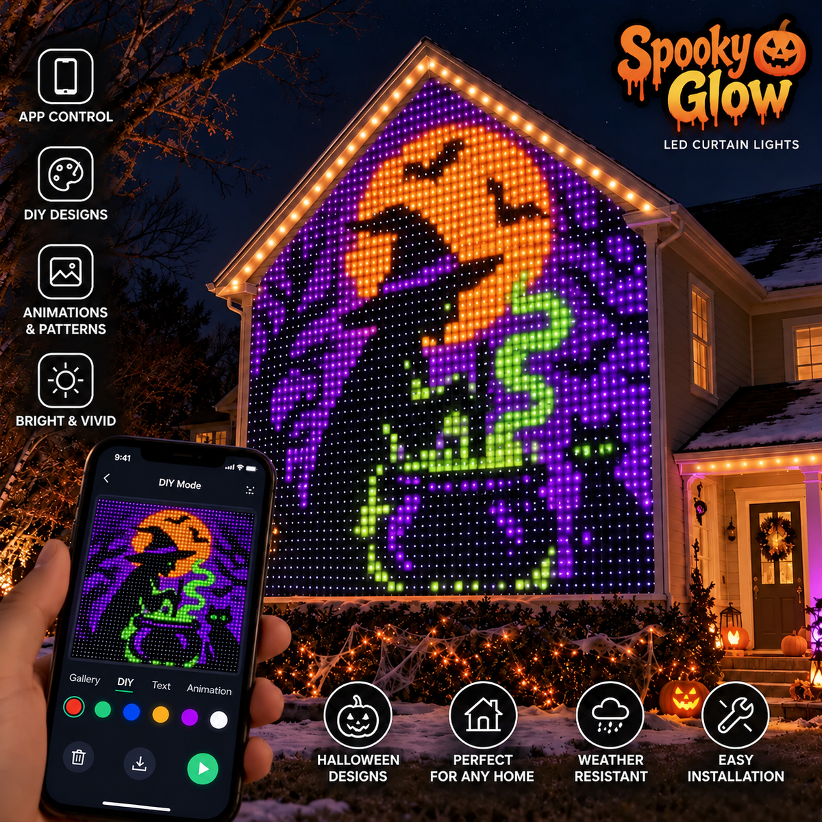 Spooky Glow String Lights